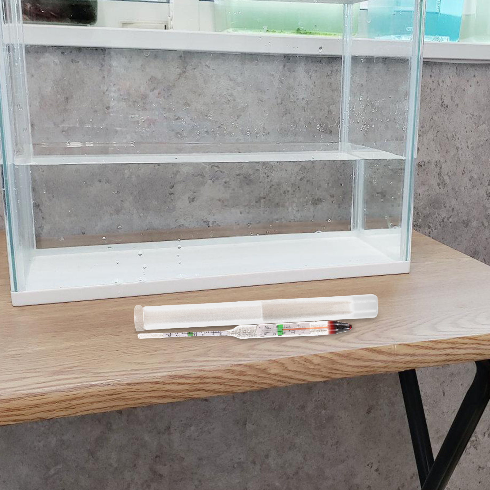 Aquarium Marine Salt - 1 세트 고정밀 염분계 유리 본체