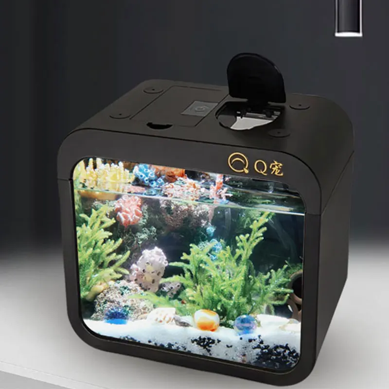 Marine Aquarium With Sump - 데스크탑 투명 아크릴 물고기 탱크 플라스틱