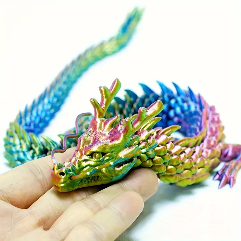 3D 프린팅된 연결된 용 장식품, 움직이는 만화 캐릭터 - Aquarium Marine Plants 리뷰 및 가격