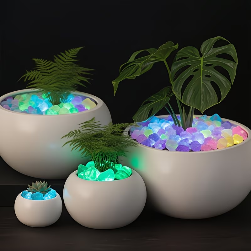 300PCS 빛나는 조약돌 세트, 0.9-1.5cm 수 - Aquarium Marine Plants 리뷰 및 가격