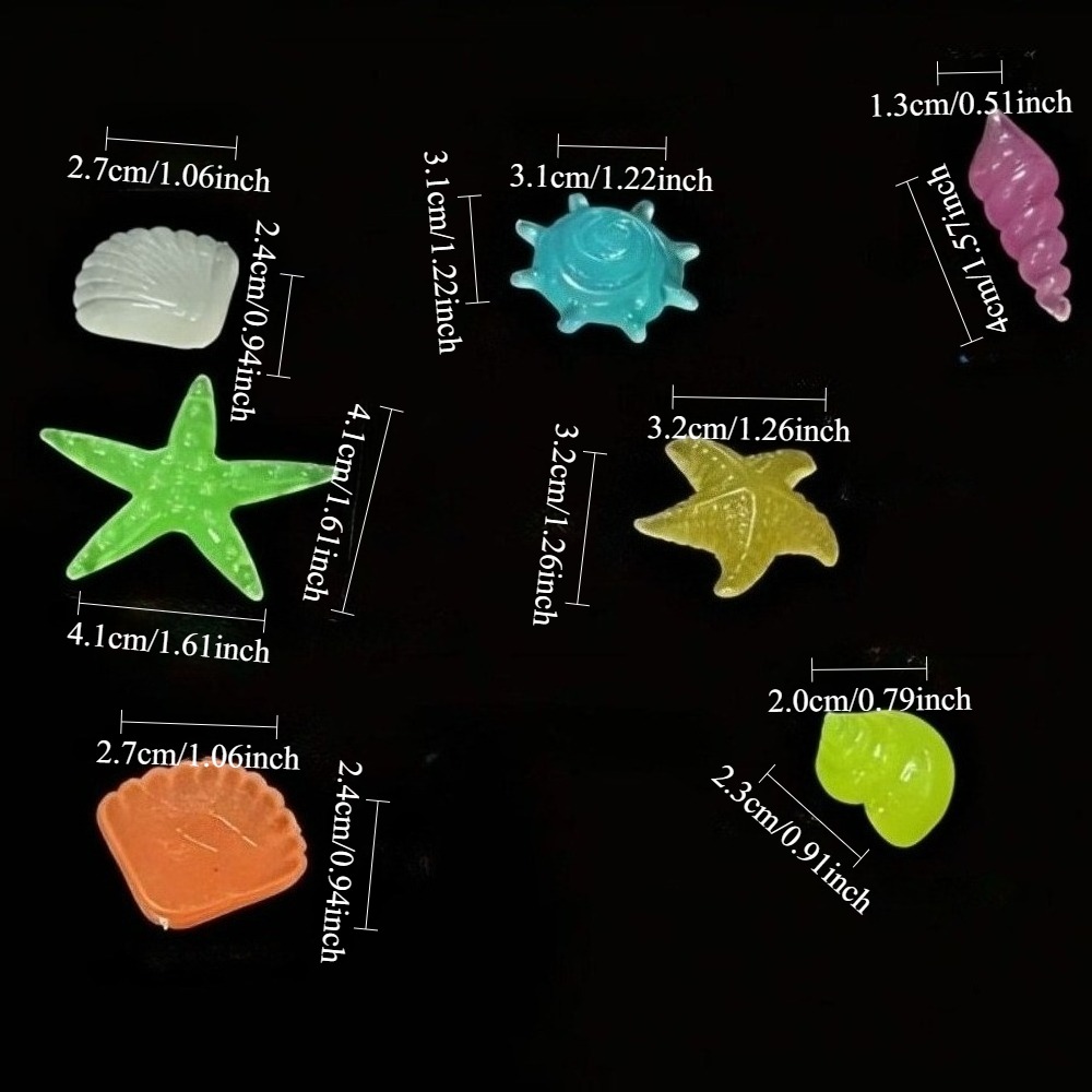 빛나는 해양석, 형광 조개껍데기, 화려한 불가사리 -  - Aquarium Marine Plants 리뷰 및 가격