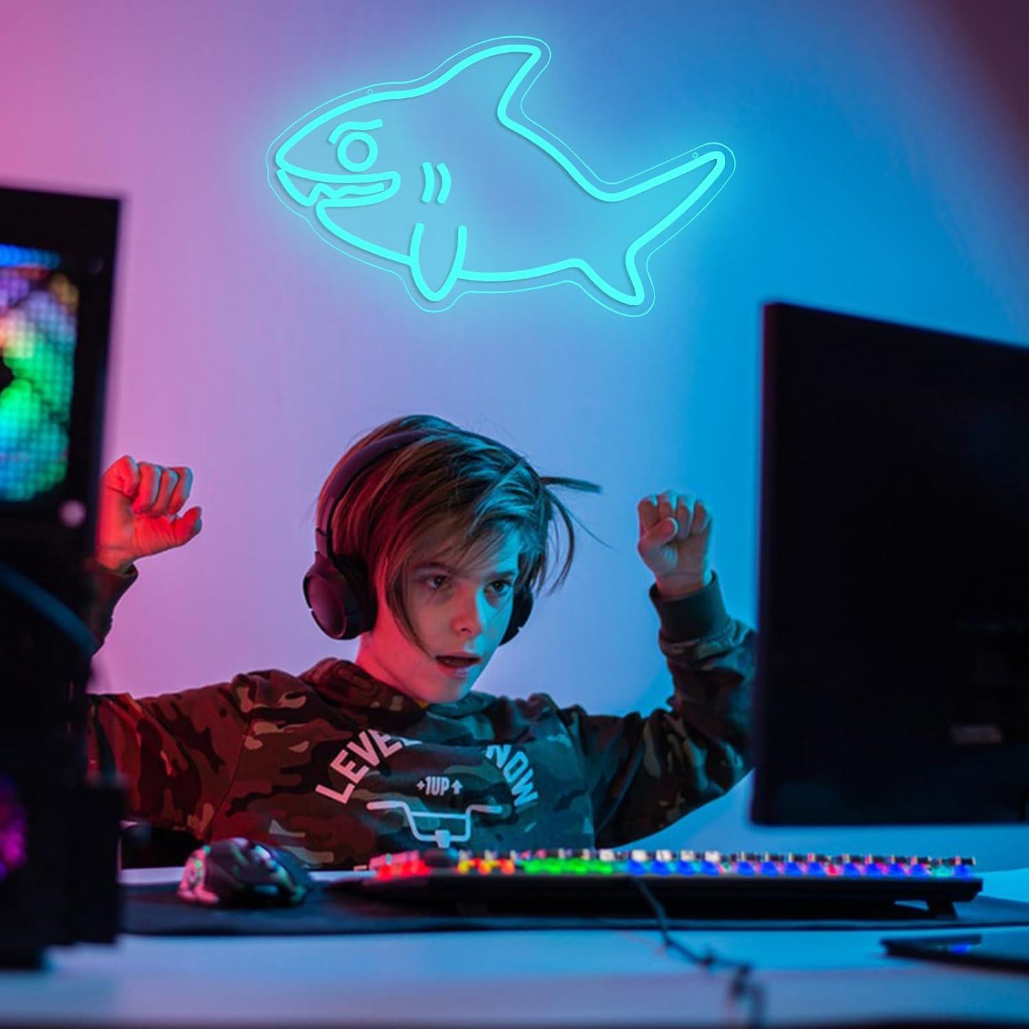 상어 네온사인 USB 디밍 가능 LED 조명, 아이 방 - Marine Zoo 리뷰 및 가격