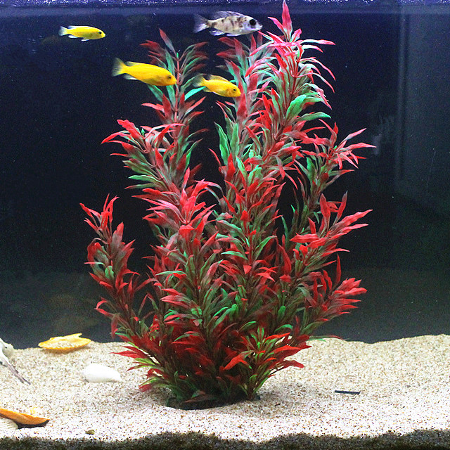 50CM 인조 어항 희귀 식물 수족관 가짜 대나무 잎  - Aquarium Marine Fish 리뷰 및 가격